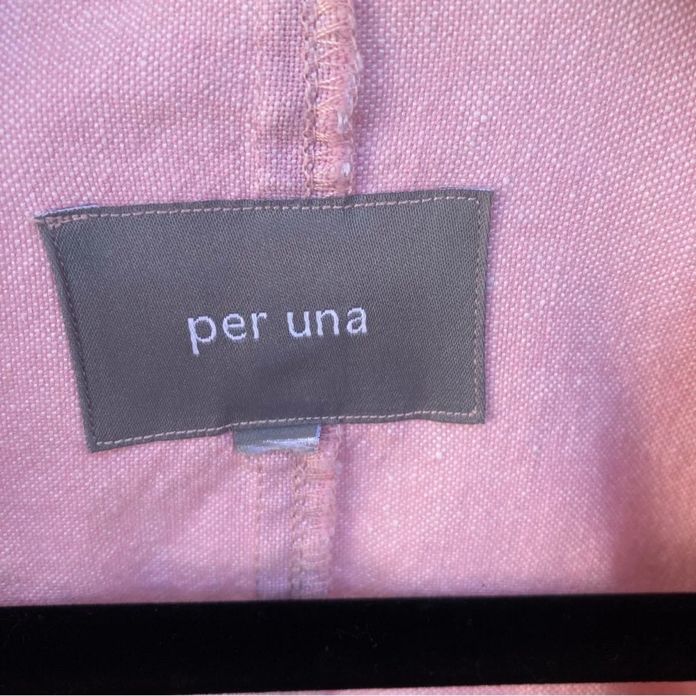 per una marks and spencer jacket vintage pink Linen/Cotton/Elastane Size:14 - Picture 7 of 14